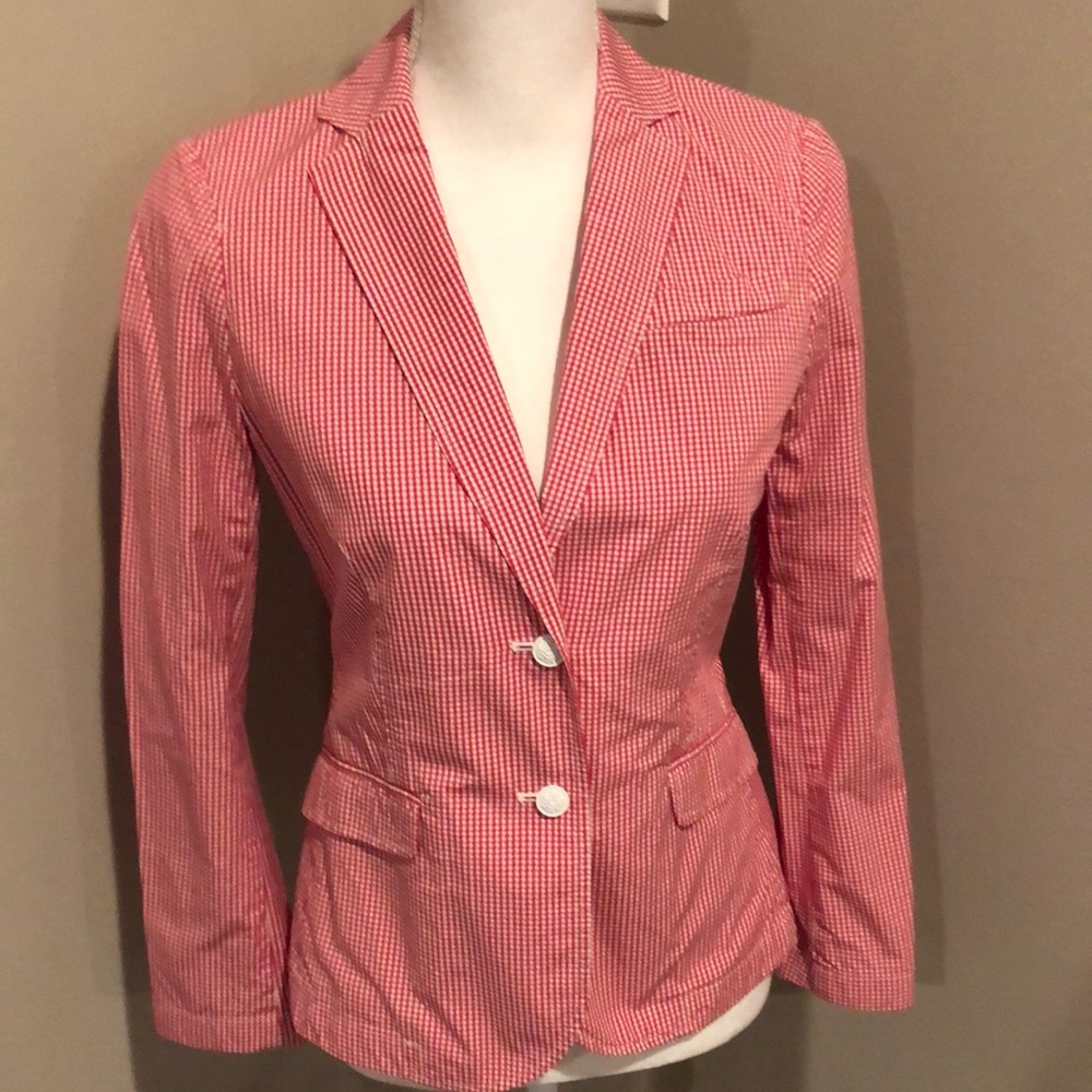 Banana Republic never worn vintage gingham blazer. - Picture 3 of 12